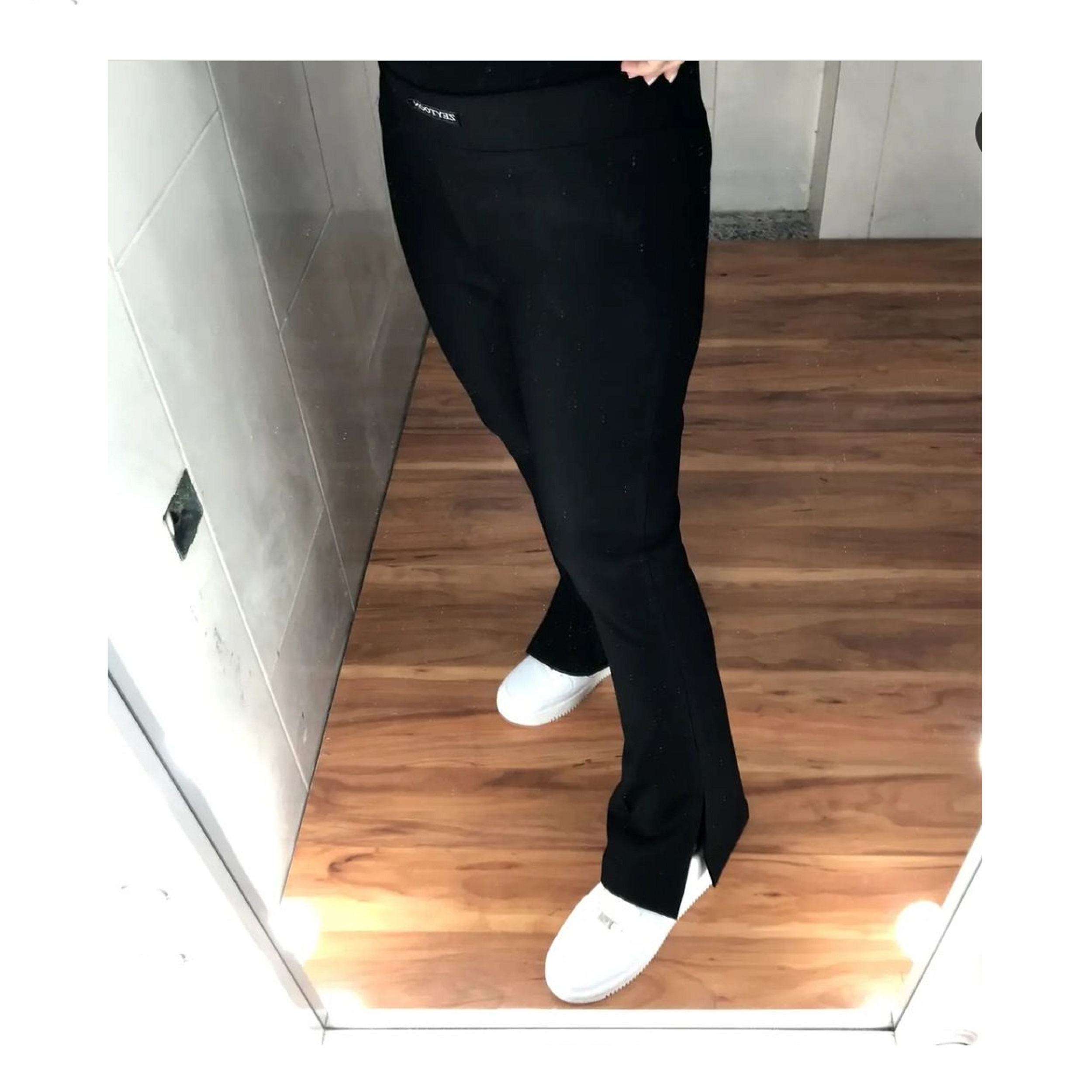 شلوار زنانه مدل دمپا گشاد چاکدار