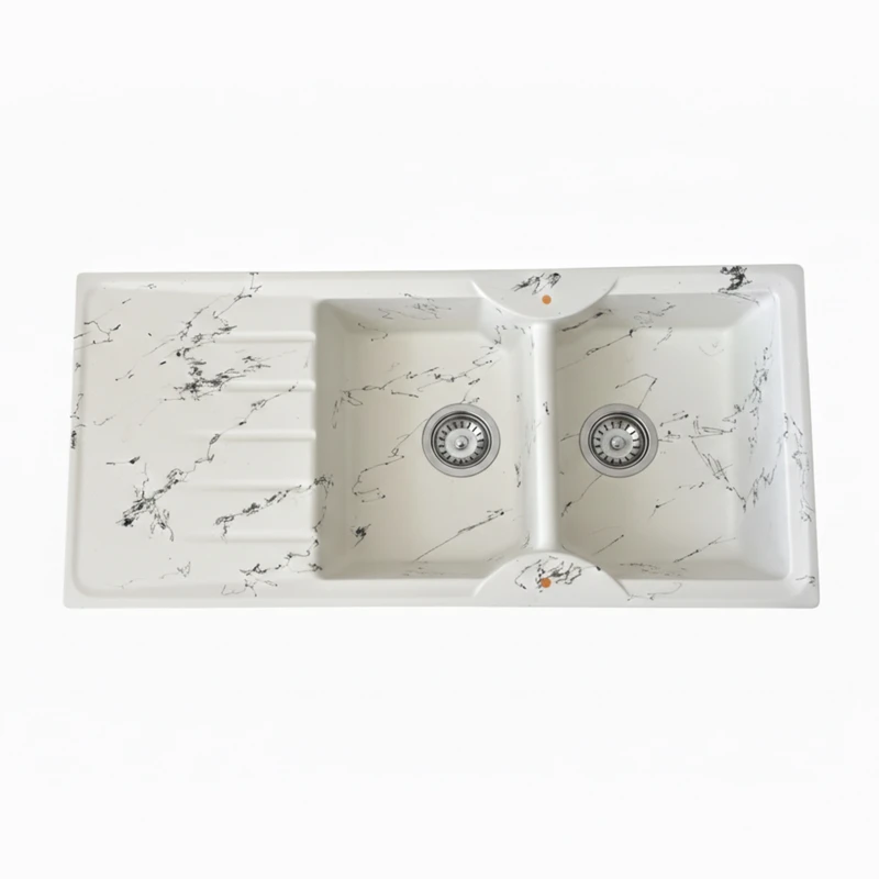 سینک ظرفشویی کورین توکار دو لگنه فارالیا مدل مگنولیا WB