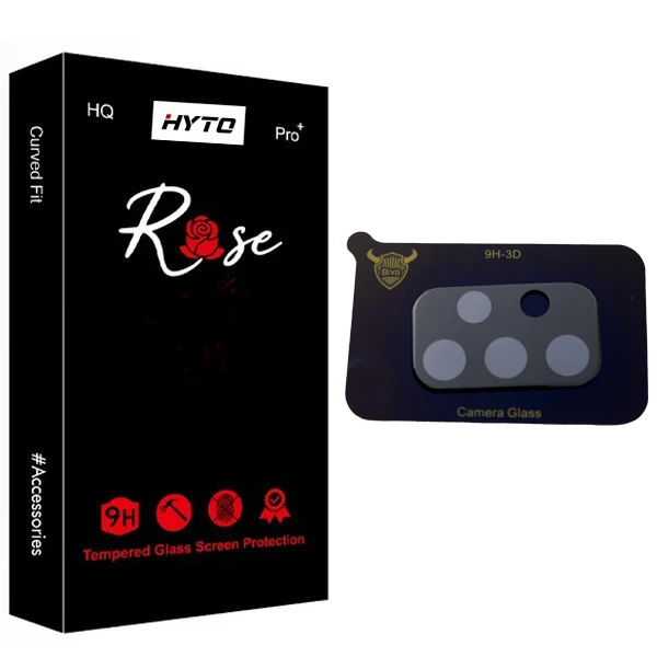 محافظ لنز دوربین هیتو مدل Rose 3D Carbon مناسب برای گوشی موبایل سامسونگ Galaxy A53