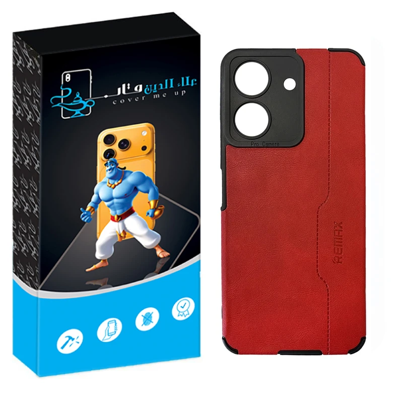 کاور علاالدین قاب مدل چرم RMX مناسب برای گوشی موبایل شیائومی Redmi 13c / Poco C65