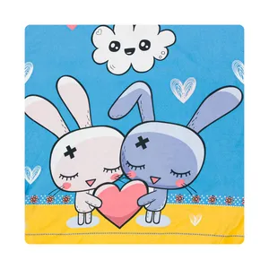 روکش لحاف مایکروفایبر آدنو مدل Rabbit کد MC07 یک نفره سایز 220x160 سانتی‌متر