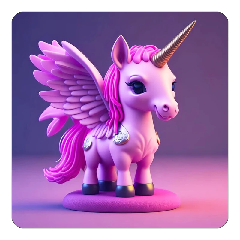 مگنت کاکتی طرح اسب تک شاخ و یونیکورن مدل mp31782