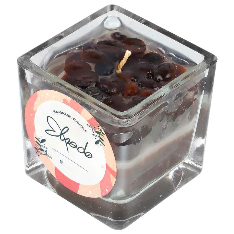 شمع دست ساز مدل الپادو ژله قهوه