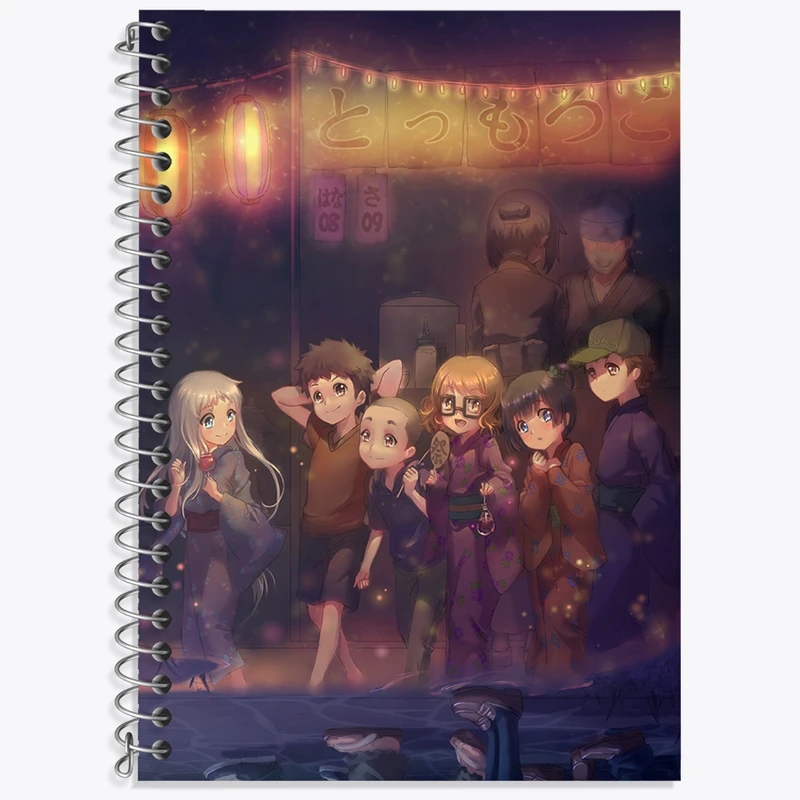 دفتر زبان 50 برگ خندالو مدل سه خط طرح انیمه آنوهانا کد 31973