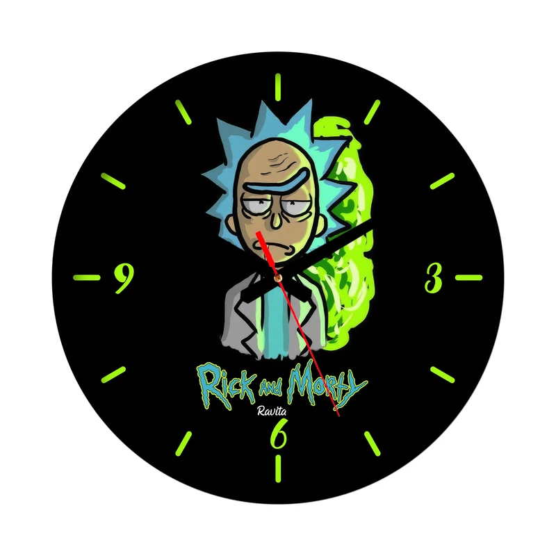 ساعت رومیزی عقربه‌ای راویتا مدل ریک و مورتی کد 3656