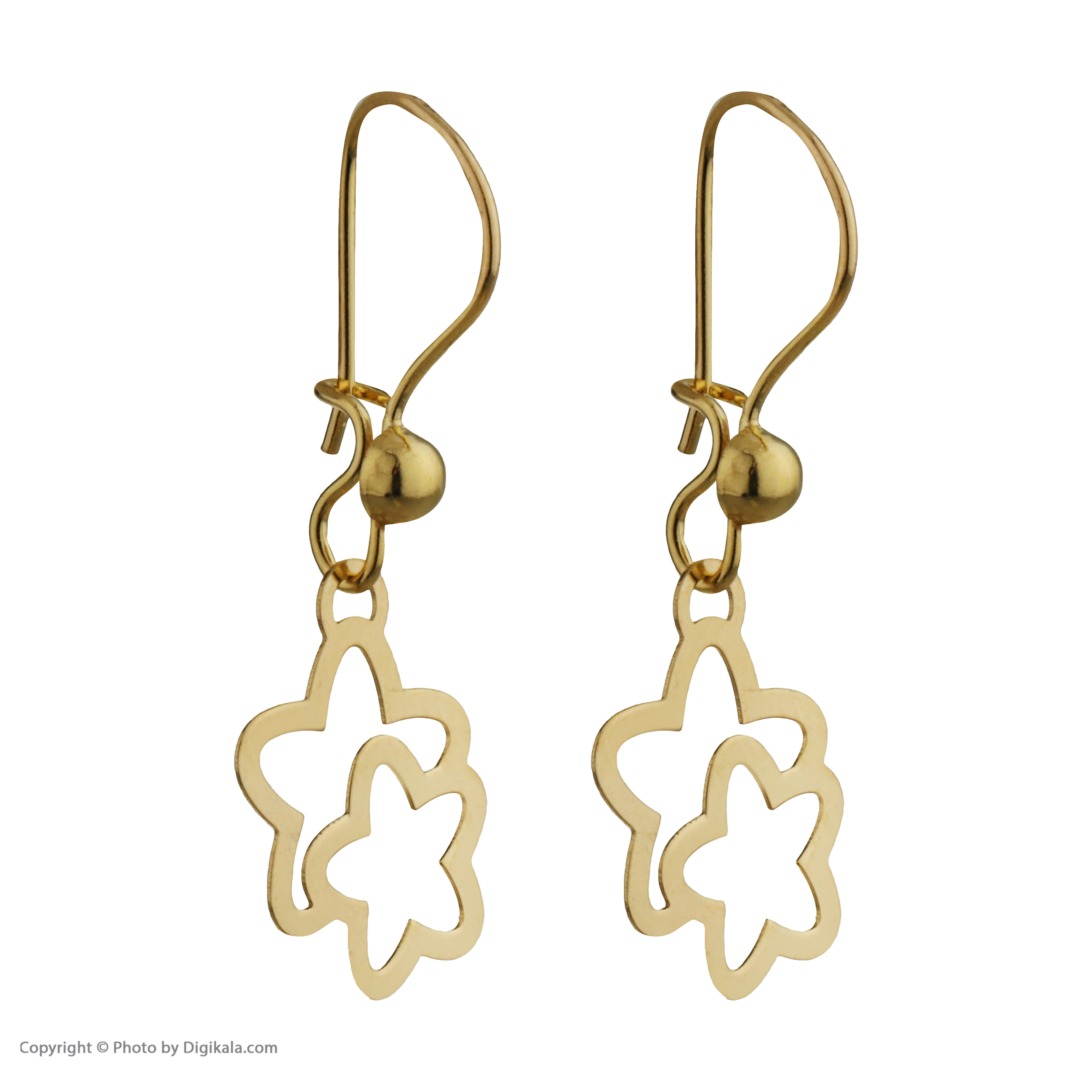 نیم ست طلا 18 عیار زنانه مایا ماهک مدل MS0587 طرح ستاره