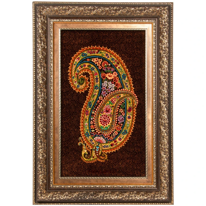 تابلو فرش دستباف سی پرشیا طرح بته مادر بچه کد 904151