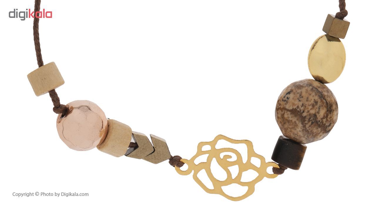دستبند طلا 18 عیار زنانه زرمان مدل ZMB0913 طرح گل رز -  - 3