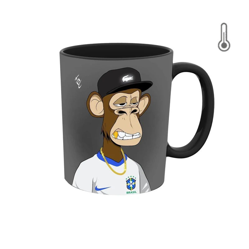 ماگ حرارتی طرح میمون