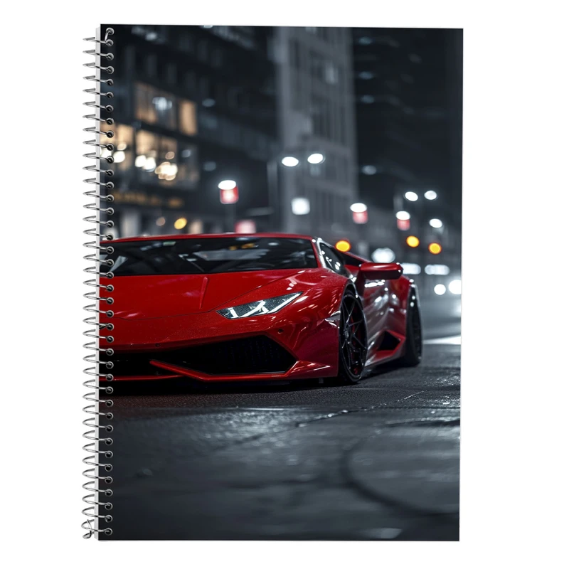 دفتر زبان 50 برگ مدوپد مدل سه خط طرح need for speed کد DF13660