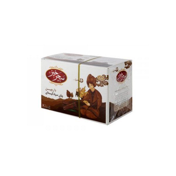 چای سیاه کیسه ای با طعم دارچین  سحر خیز - 30 گرم بسته 20 عددی