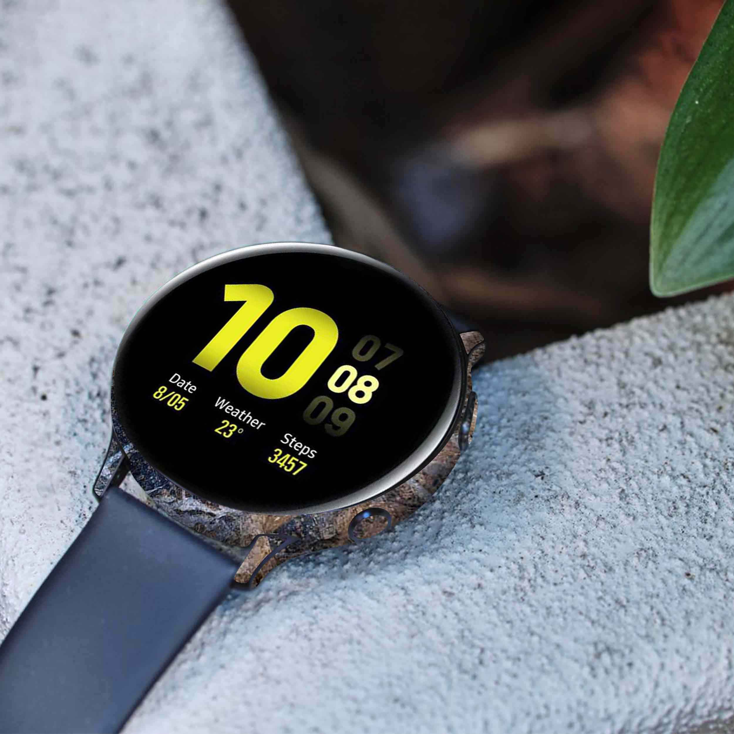 برچسب ماهوت طرح Earth-White-Marble مناسب برای ساعت هوشمند سامسونگ Galaxy Watch Active 2 44mm
