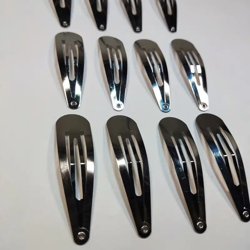 گیره مو زنانه مدل پنس استیل تق تقی بسته 12 عددی