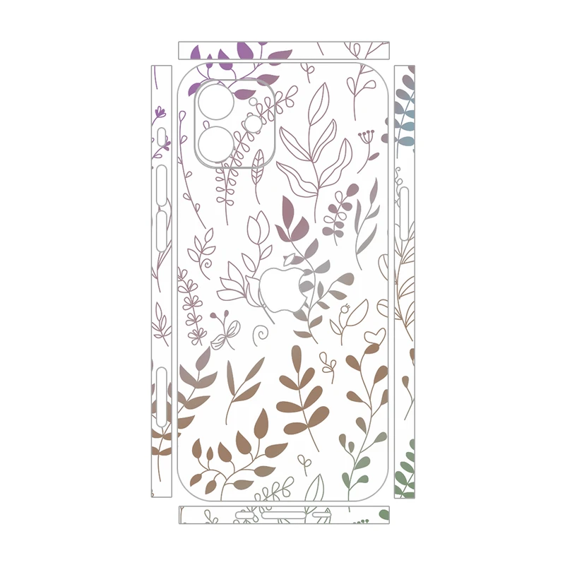 برچسب پوششی ریمکس مدل Clea طرح برگ مناسب برای گوشی موبایل اپل iPhone 12