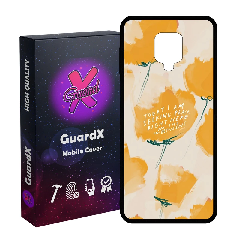 کاور گارد ایکس طرح Flower مدل Glass10830 مناسب برای گوشی موبایل شیائومی Redmi Note9 Pro/Note 9 Pro Max/Redmi Note 9S/MI Poco M2 Pro