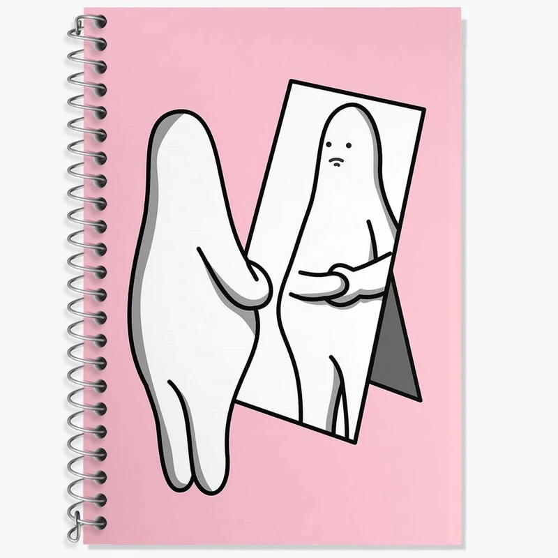 دفتر زبان 50 برگ خندالو مدل سه خط طرح تنبل خسته کد 29431