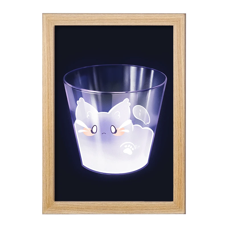 تابلو خندالو مدل گربه حیوانات بامزه  کد 21046