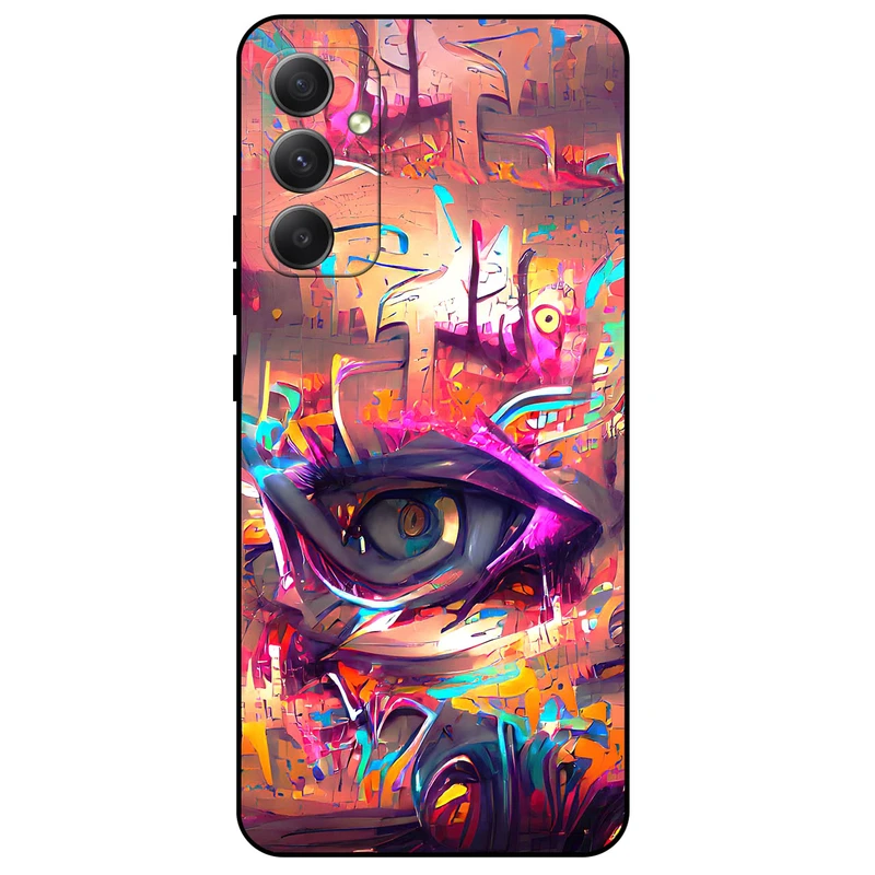 کاور مگافون طرح چشم مدل 2823 مناسب برای گوشی موبایل سامسونگ Galaxy M13       