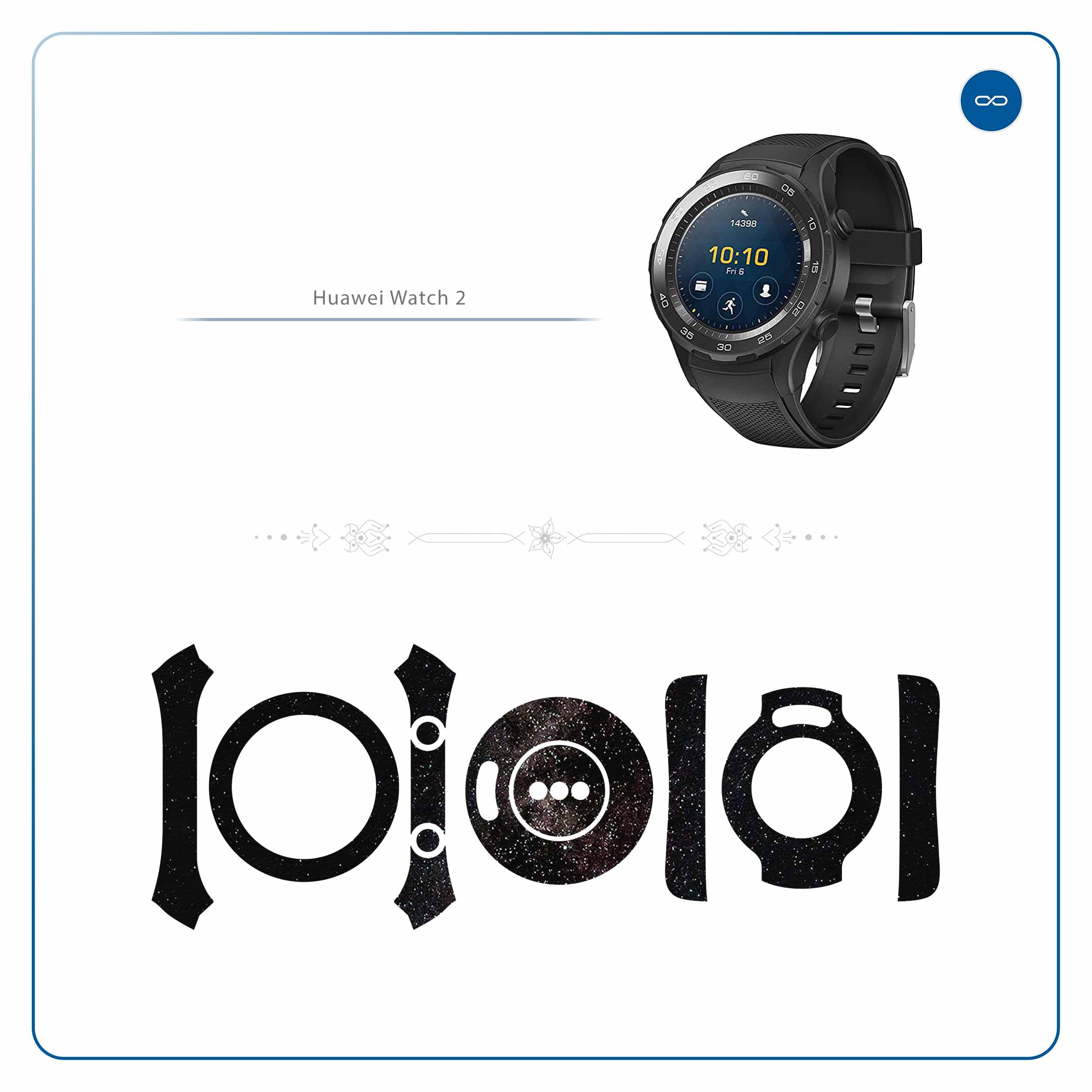 برچسب ماهوت طرح Universe-by-NASA-2 مناسب برای ساعت هوشمند هوآوی Watch 2