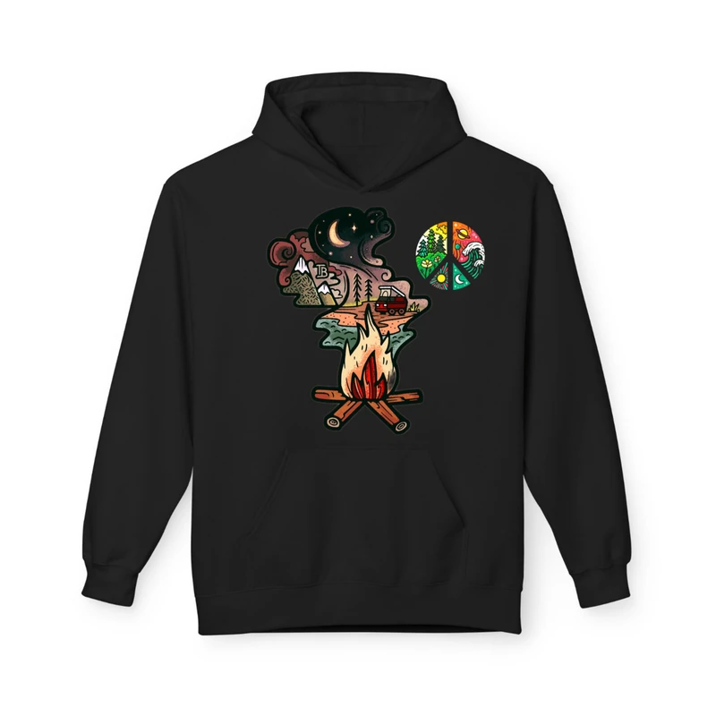 هودی مردانه پاد آفرین مدل طبیعت کد q17