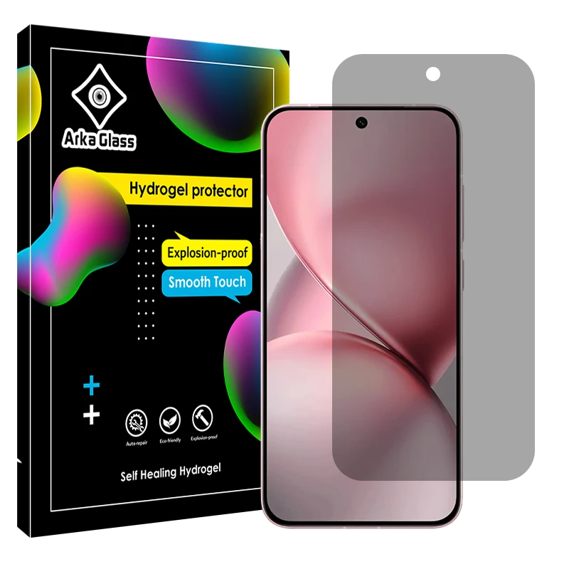 محافظ صفحه نمایش حریم شخصی آرکا گلس مدل Tough مناسب برای گوشی موبایل ویوو X200 Pro mini