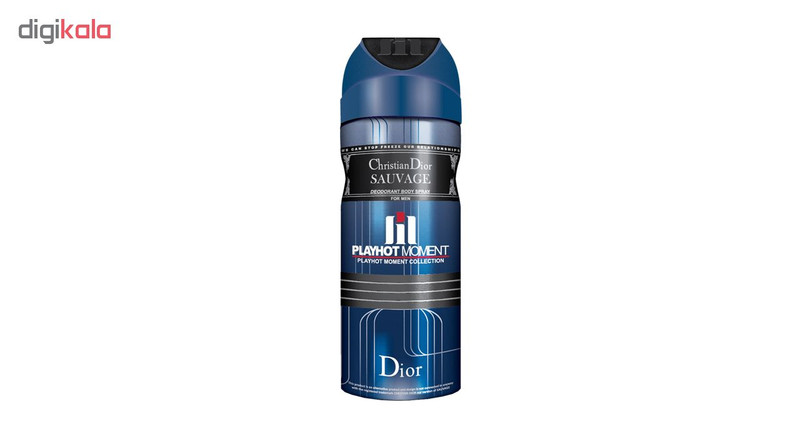 اسپری خوشبو کننده بدن مردانه پلی هات مومنت مدل CHRISTIAN DIOR SAUVAGE حجم 200 میلی لیتر اسپری خوشبو کننده بدن مردانه پلی هات مومنت مدل CHRISTIAN DIOR SAUVAGE حجم 200 میلی لیتر