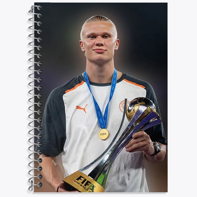 دفتر لغت 50 برگ خندالو طرح ارلینگ هالند (Erling Haaland) کد 36374