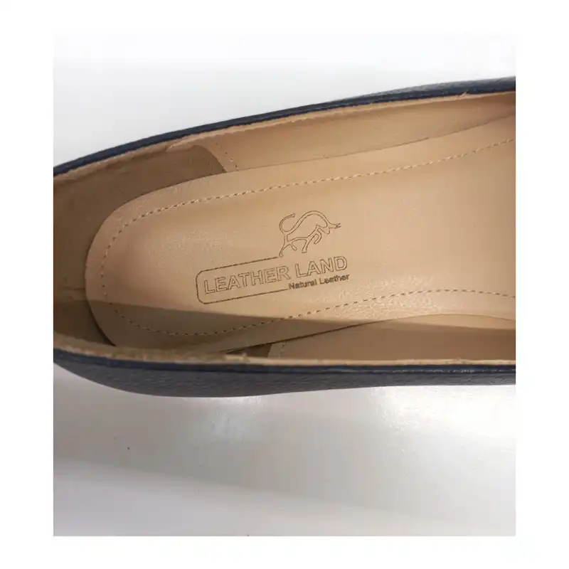 کفش زنانه سرزمین چرم مدل 141756 رنگ سرمه ای