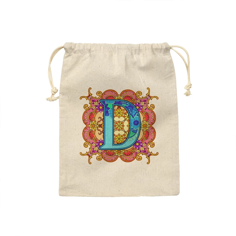 کیسه نان و سبزی ترمه طراحان ایده مدل حرف D ماندالا کد cfp2954 - M