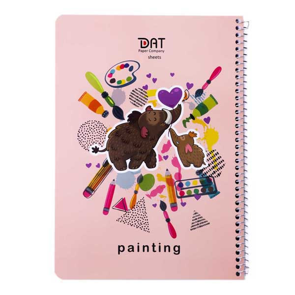 دفتر نقاشی 40 برگ دات طرح ماموت کد 003