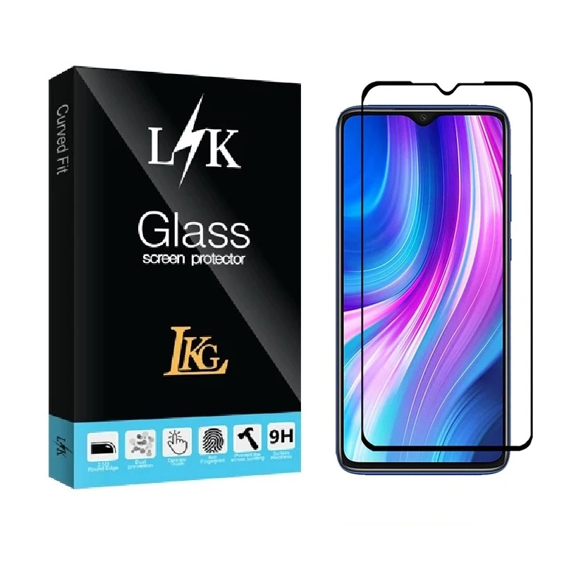 محافظ صفحه نمایش سرامیکی ال کا جی مدل LKK  مناسب برای گوشی موبایل شیائومی REDMI NOTE 8PRO /POCO M3 /REDMI 9T /REDMI NOTE 9(4G) /REDMI 9 POWER /REDMI 9 PRIM E/OP REALME X 2PRO /1+7T1