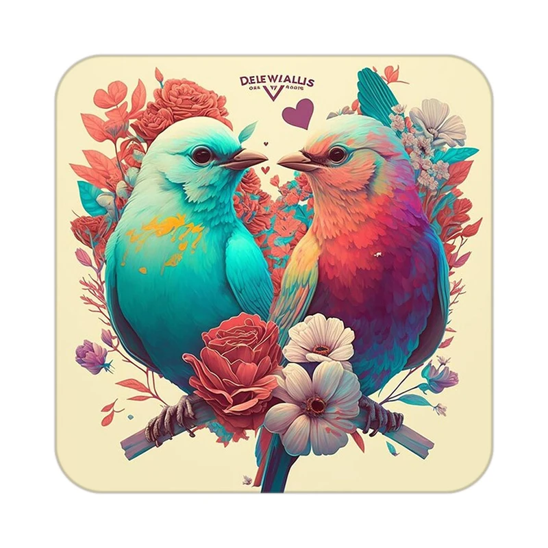 زیر لیوانی کاکتی طرح حیوانات رنگی مدل mp25821