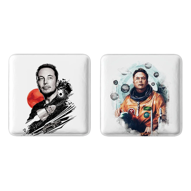 مگنت خندالو طرح ایلان ماسک Elon Musk کد 1091710916 مجموعه 2 عددی