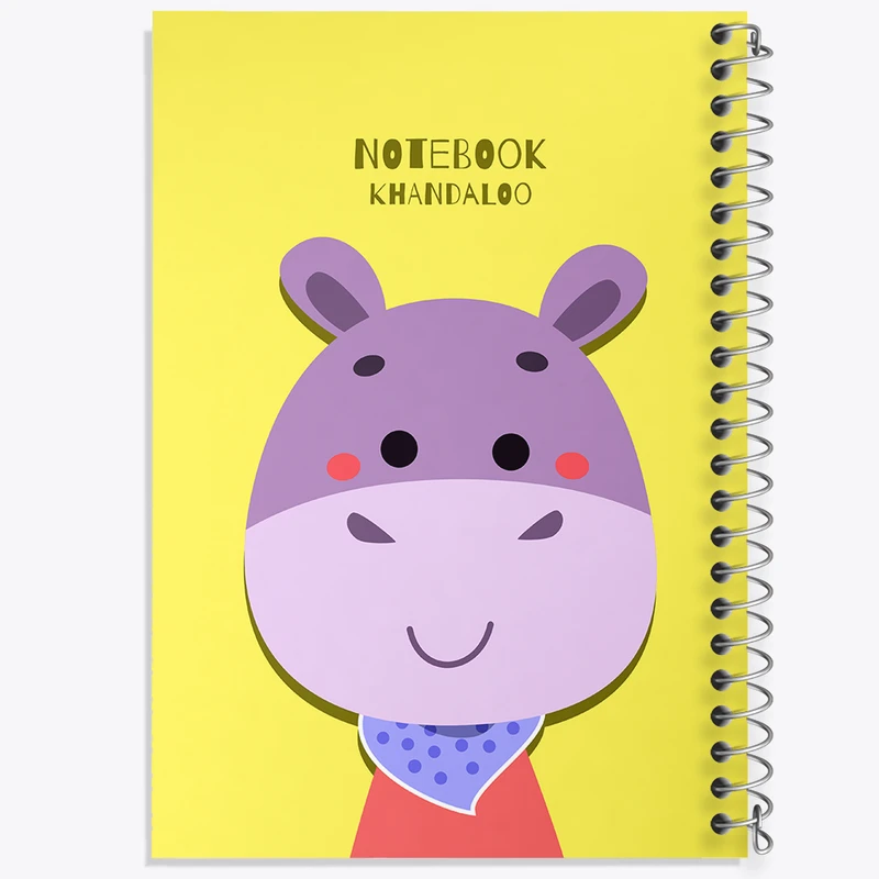 دفتر ژورنال نویسی 50 برگ خندالو مدل نقطه ای طرح اسب آبی بامزه کد N810