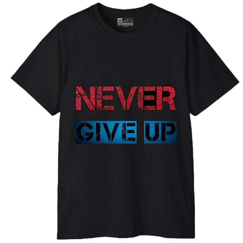 تی شرت آستین کوتاه مردانه پاد آفرین مدل کلمه انگلیسی کد 257