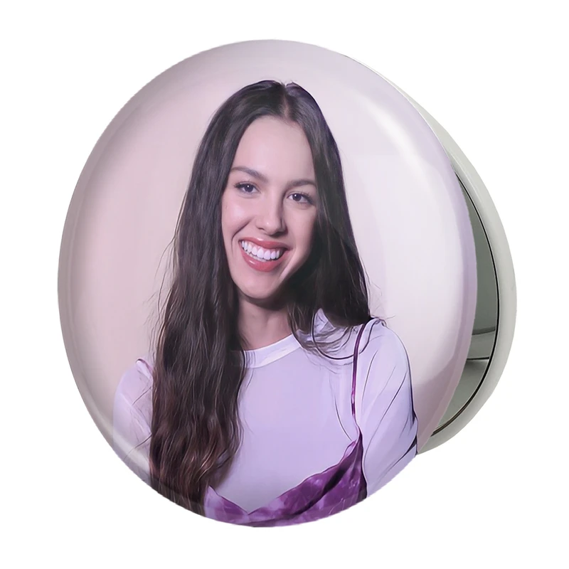 آینه جیبی خندالو طرح اولیویا رودریگو Olivia Rodrigo مدل تاشو کد 19253 