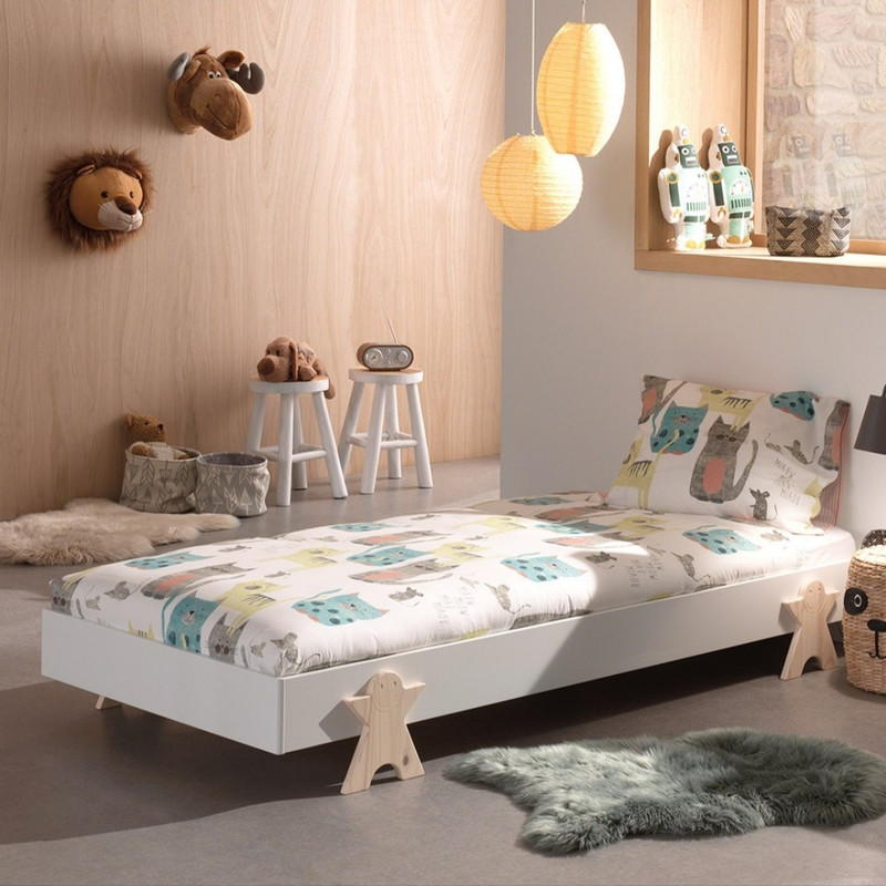 تخت خواب تک نفره مدل S-24 سایز 90×200 سانتی متر