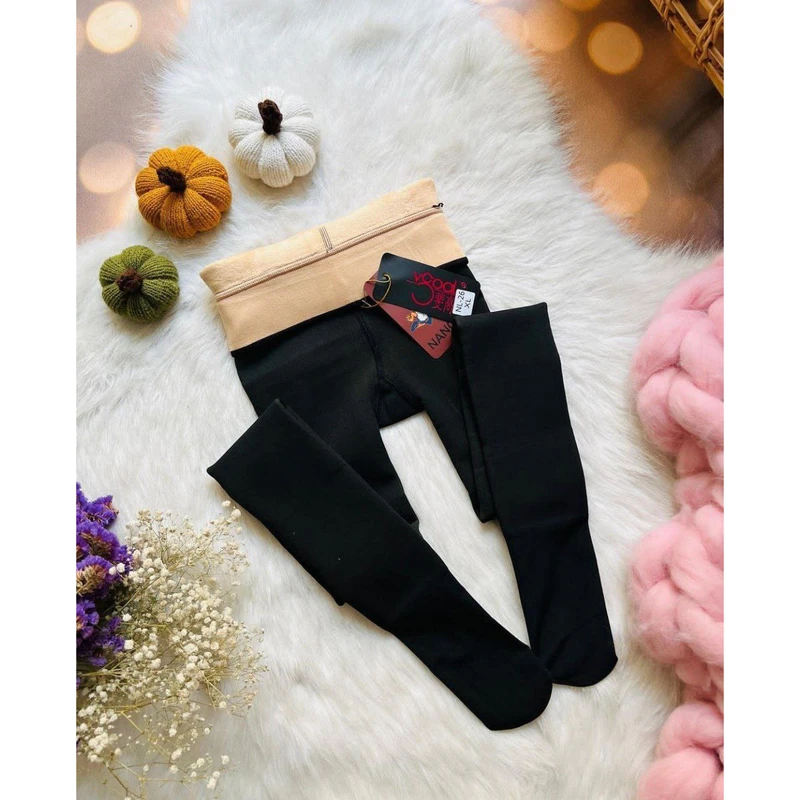 عکس شماره 4 : جوراب شلواری زنانه نانو مدل سه بعدی توکرکی زمستانی