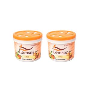 ژل خوشبو کننده هوا لمسر مدل citrus حجم 180 میلی لیتر مجموعه 2 عددی