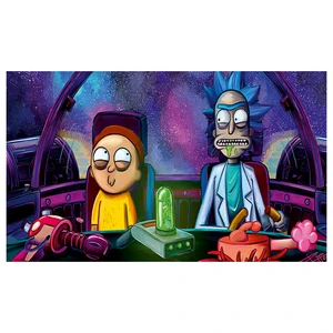 برچسب کنسول بازی پلی استیشن 2 توییجین وموییجین مدل Rick and Morty  f41