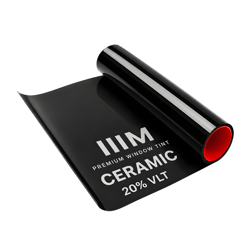 برچسب دودی شیشه خودرو تری ام مدل ضد خش سرامیکی 20 درصد کد iiim-ceramic-20 رول 4 متری