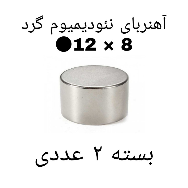 آهن ربا مدل ND12-8 کد ۲۰۰۳ بسته ۲ عددی آهن ربا مدل ND12-8 کد ۲۰۰۳ بسته ۲ عددی