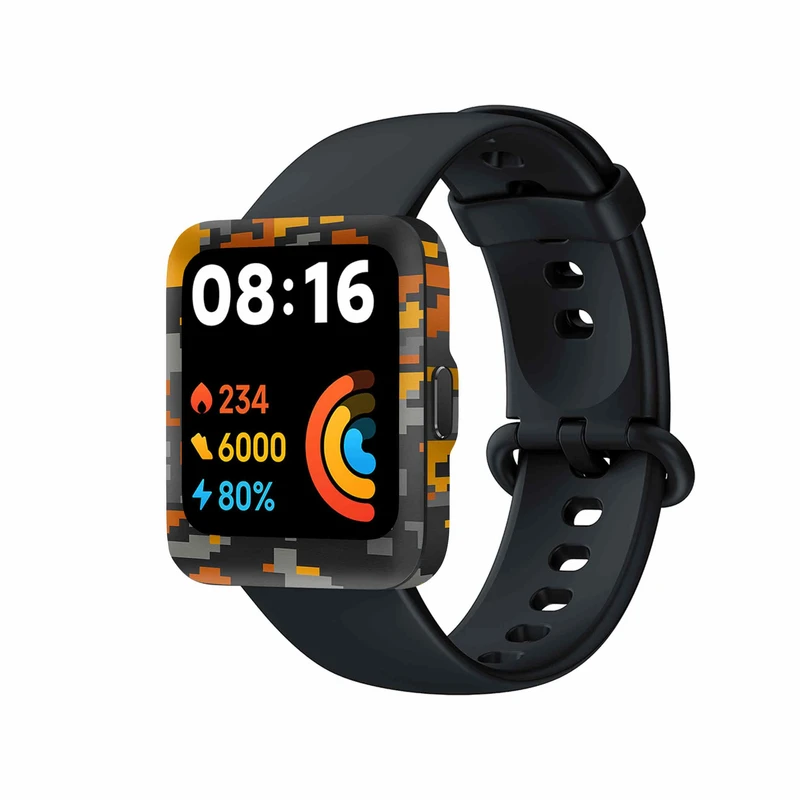 برچسب ماهوت طرح Army_Autumn_Pixel مناسب برای ساعت هوشمند شیائومی Redmi Watch 2 Lite