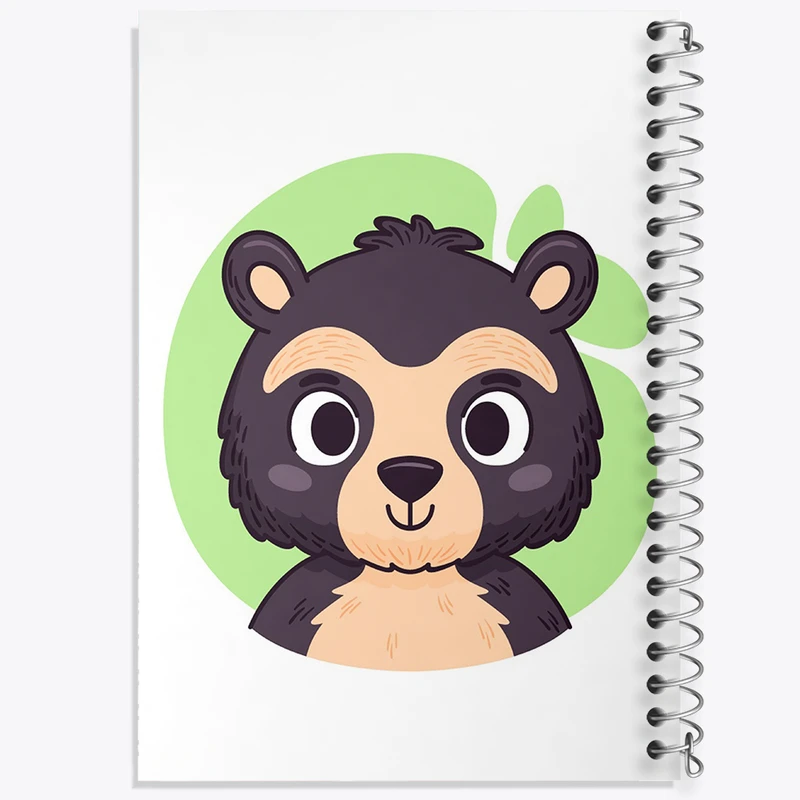 دفتر نقاشی 50 برگ خندالو طرح حیوانات بامزه کد 37159