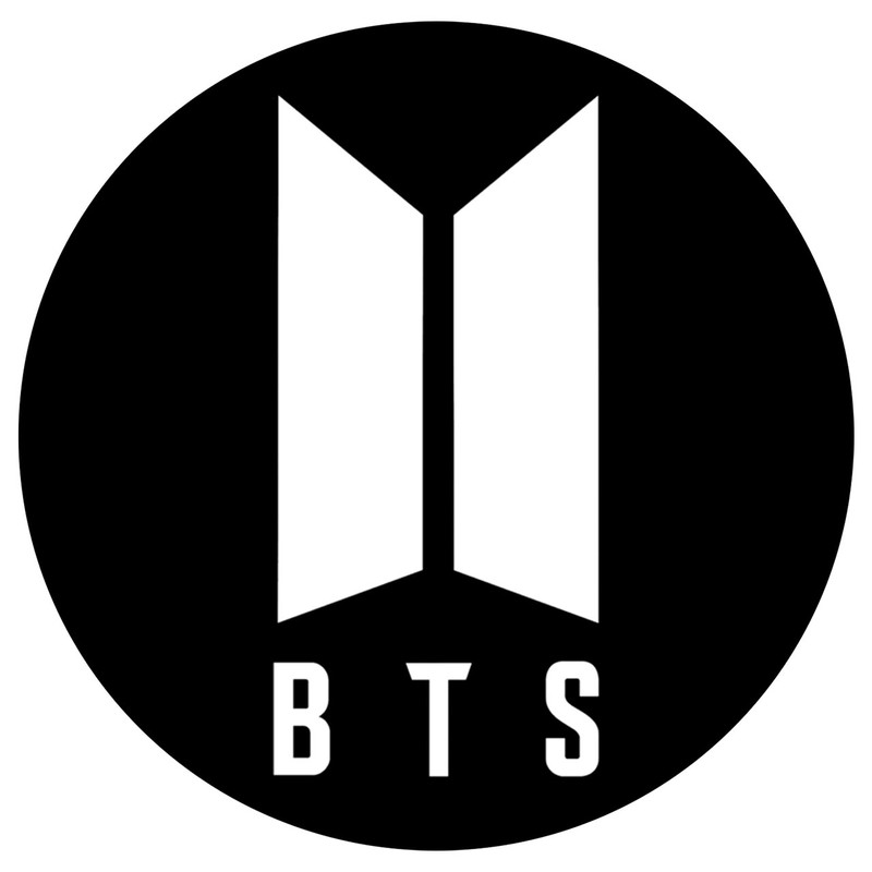 استیکر لپ تاپ بادکنک آبی طرح BTS مدل B2
