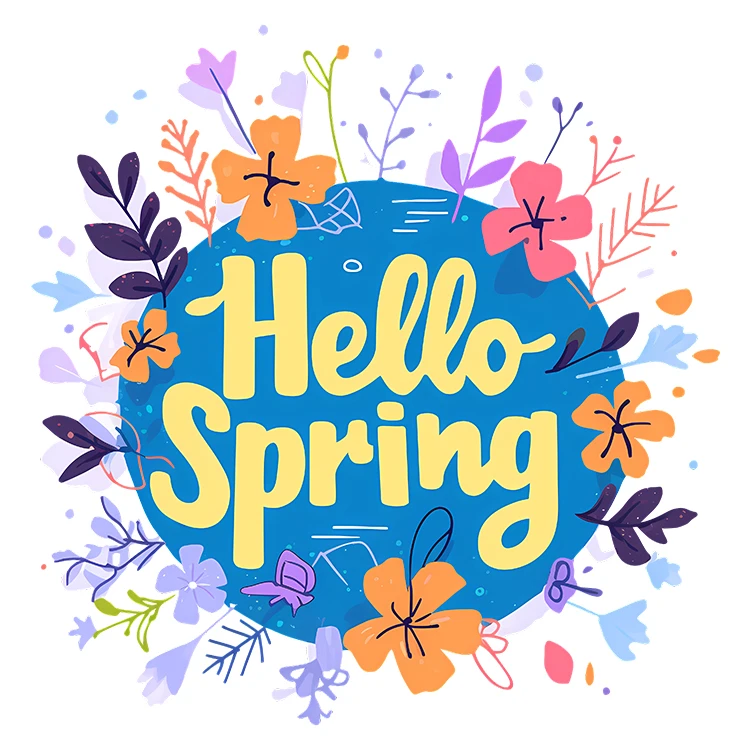 استیکر پارچه و لباس پاد آفرین مدل بهار طرح گل کد S5453