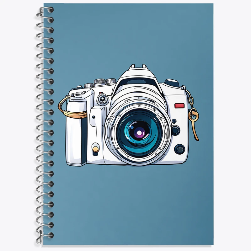 دفتر زبان 50 برگ خندالو مدل سه خط طرح دوربین کد N4402