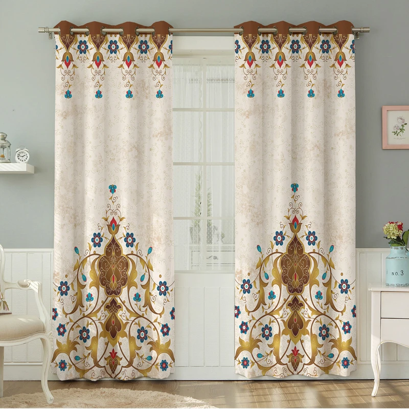 پرده نیروانا طرح مدرن  مدل هازان کد 8055سایز 140×280 سانتی متر