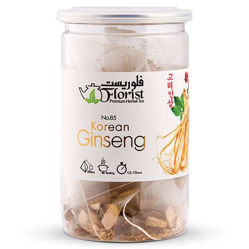 دمنوش انرژی زا جینسنگ فلوریست بسته 18 عددی