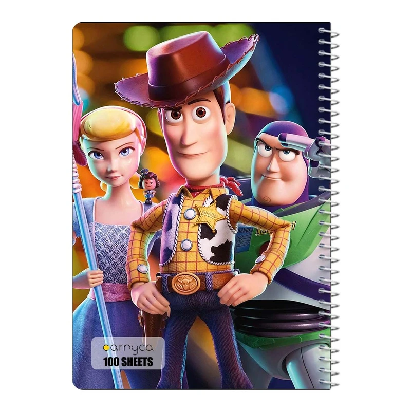 دفتر مشق 100 برگ سیمی کارنیکا طرح داستان اسباب بازی Toy Story کد 89835